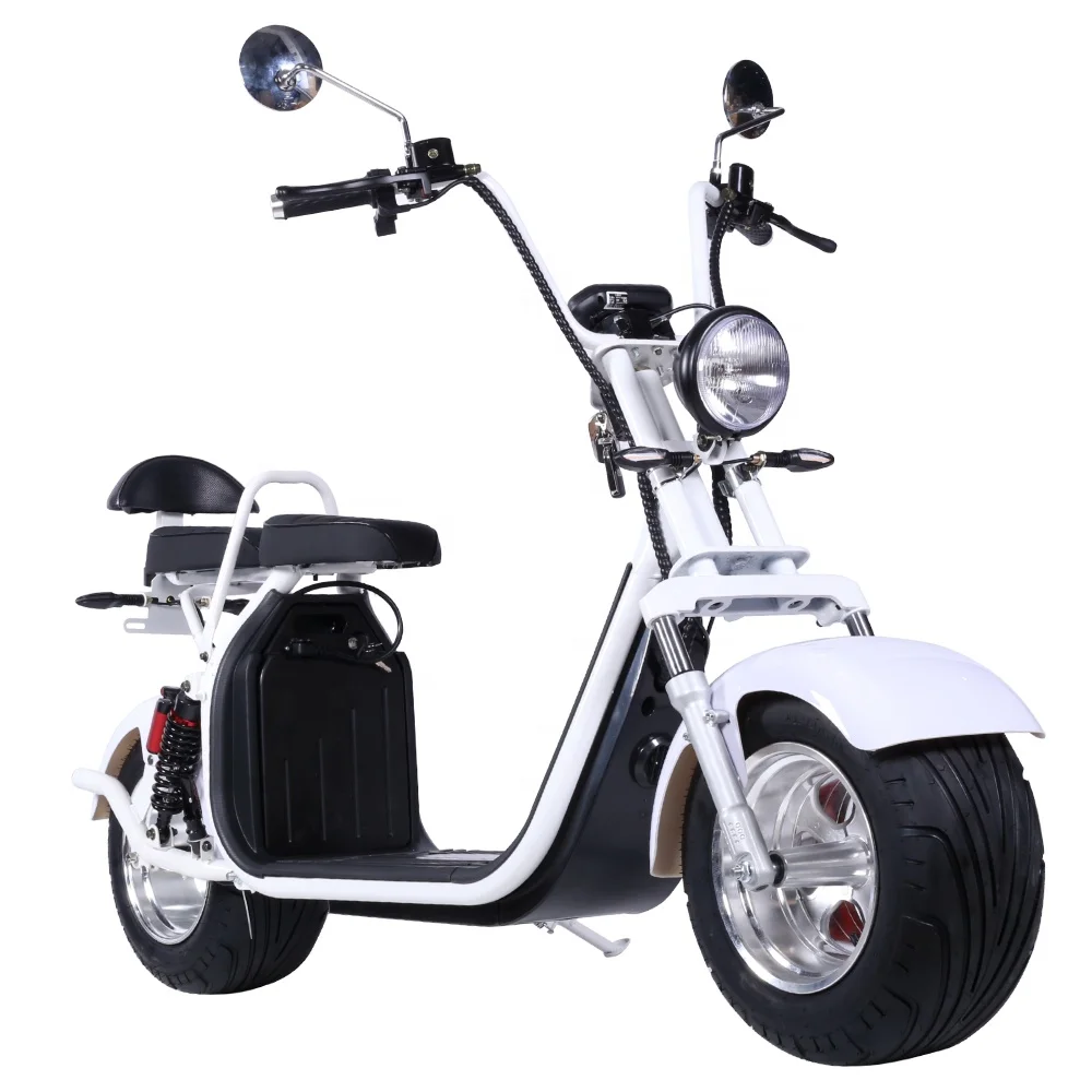 Factory New Design EU US 2000W Pretty Electric Scooters E Citycoco Moped Bike for Adults without battery
