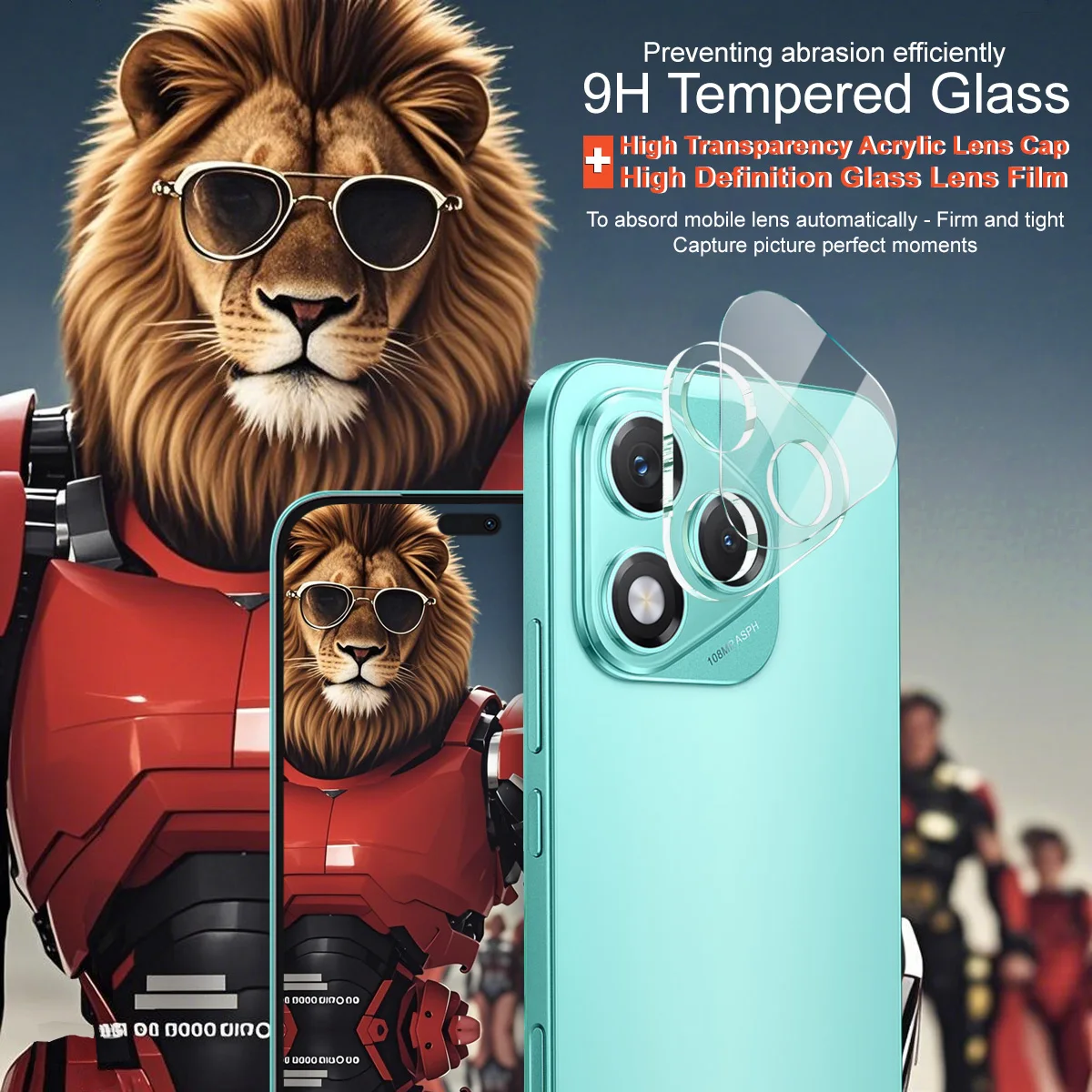 لهاتف Honor 400 Lite 5G زجاج عدسة IMAK عالي الوضوح زجاج فيلم العدسة #3