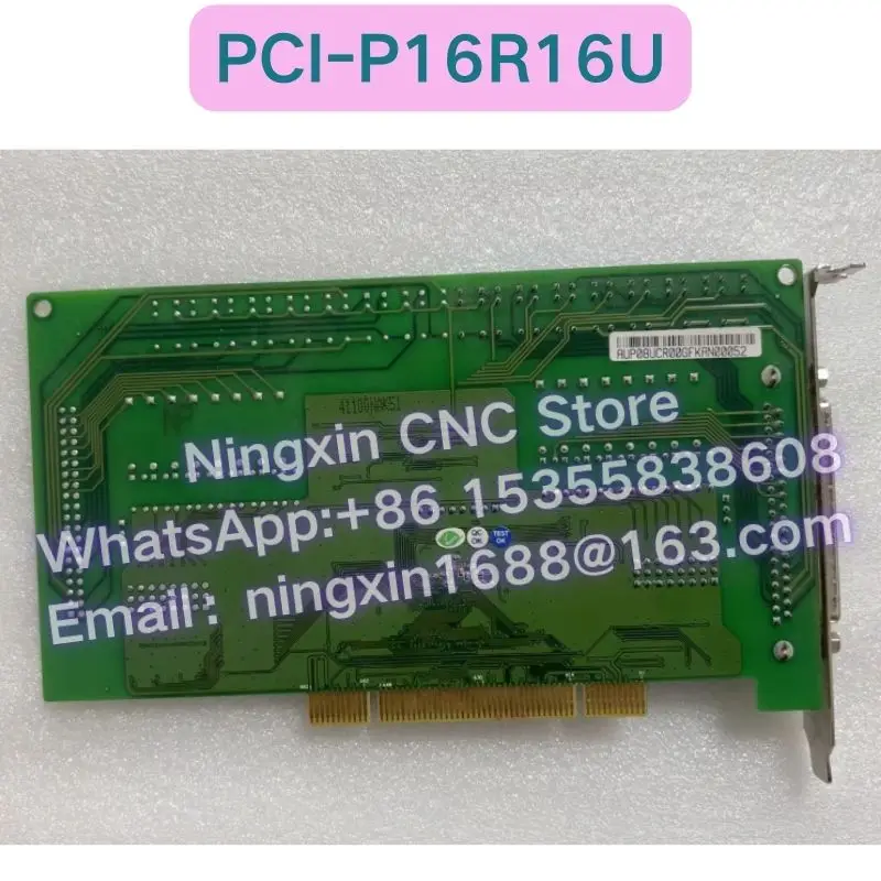 Second-hand PCI-P16R16U Digital input relay output card Functional test OK Fast delivery