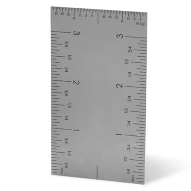 

AT63-3In Pocket Rule-Versatile & Matte Woodworking Rulers W/Graduations On All Four Edges For Easy Readability - Marking Tool