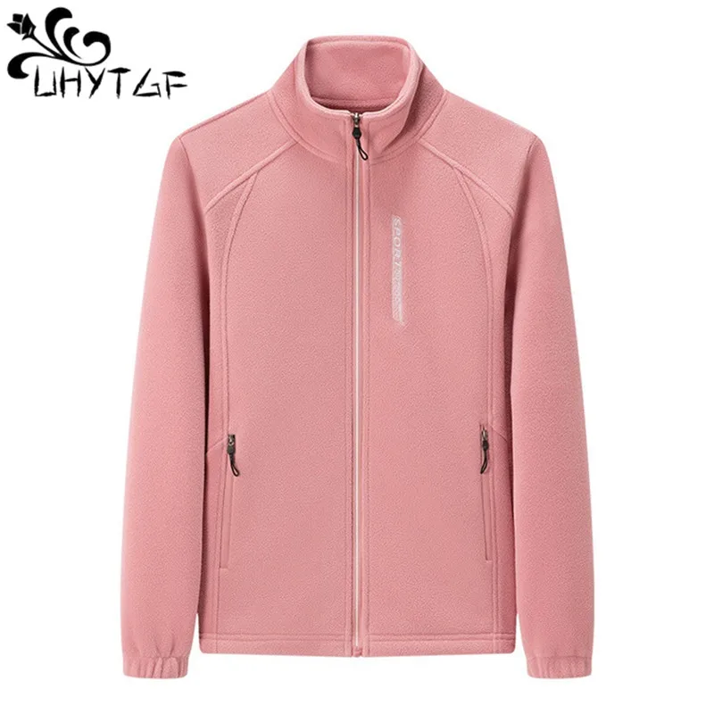 

Polar Fleece Hoodies Women Autumn Winter Couture Tracksuit Coat Female Zipper Pocket Slim Lovers Sweatshirt Ladies Clothes 2784