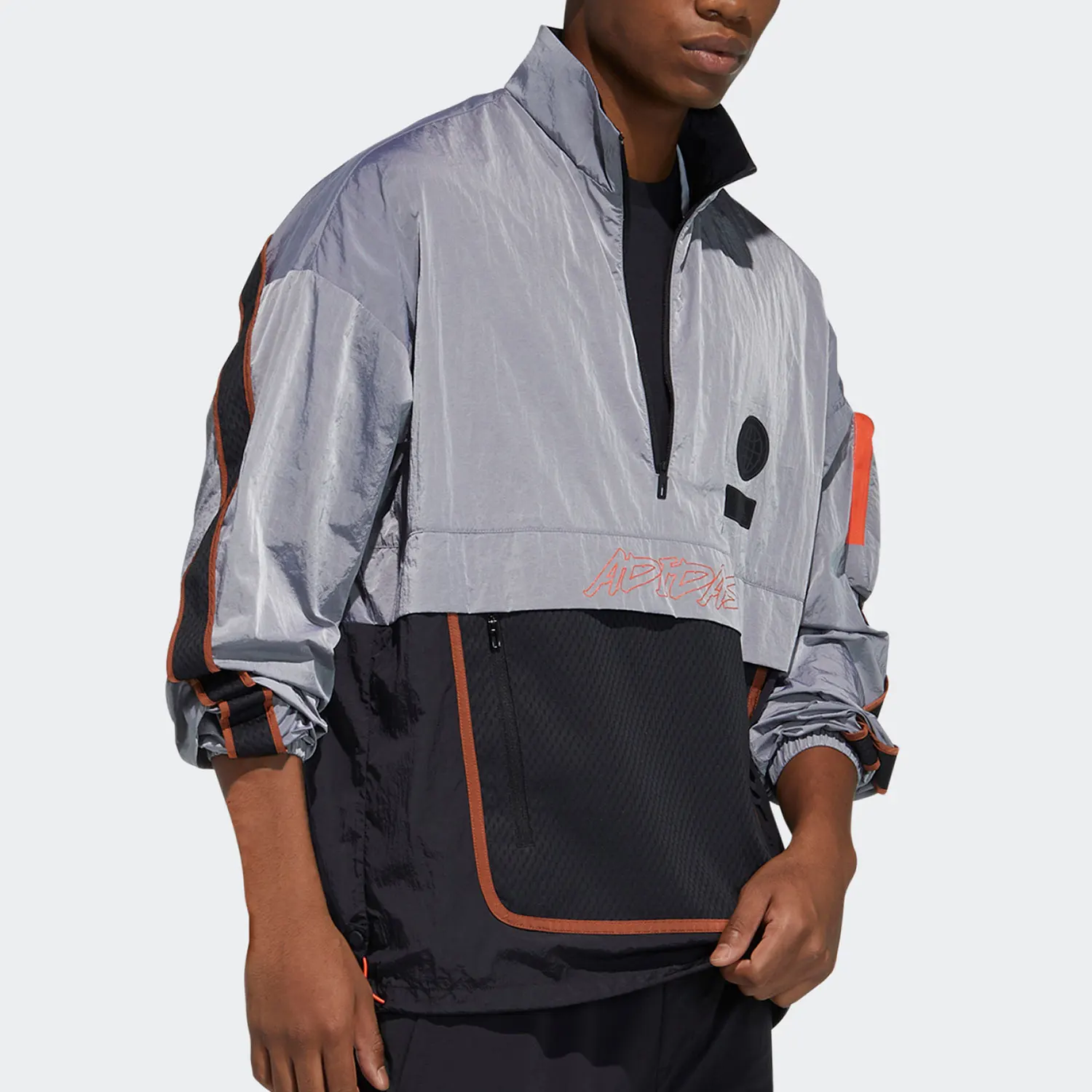 

Adidas Genuine New Season Men's Loose Sports Stand Collar Jacket GP0843