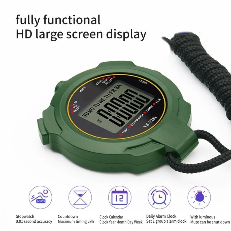 ساعة توقيت إلكترونية متعددة الوظائف ، العد التنازلي للرياضة الرياضية للرياضة الرياضية #3