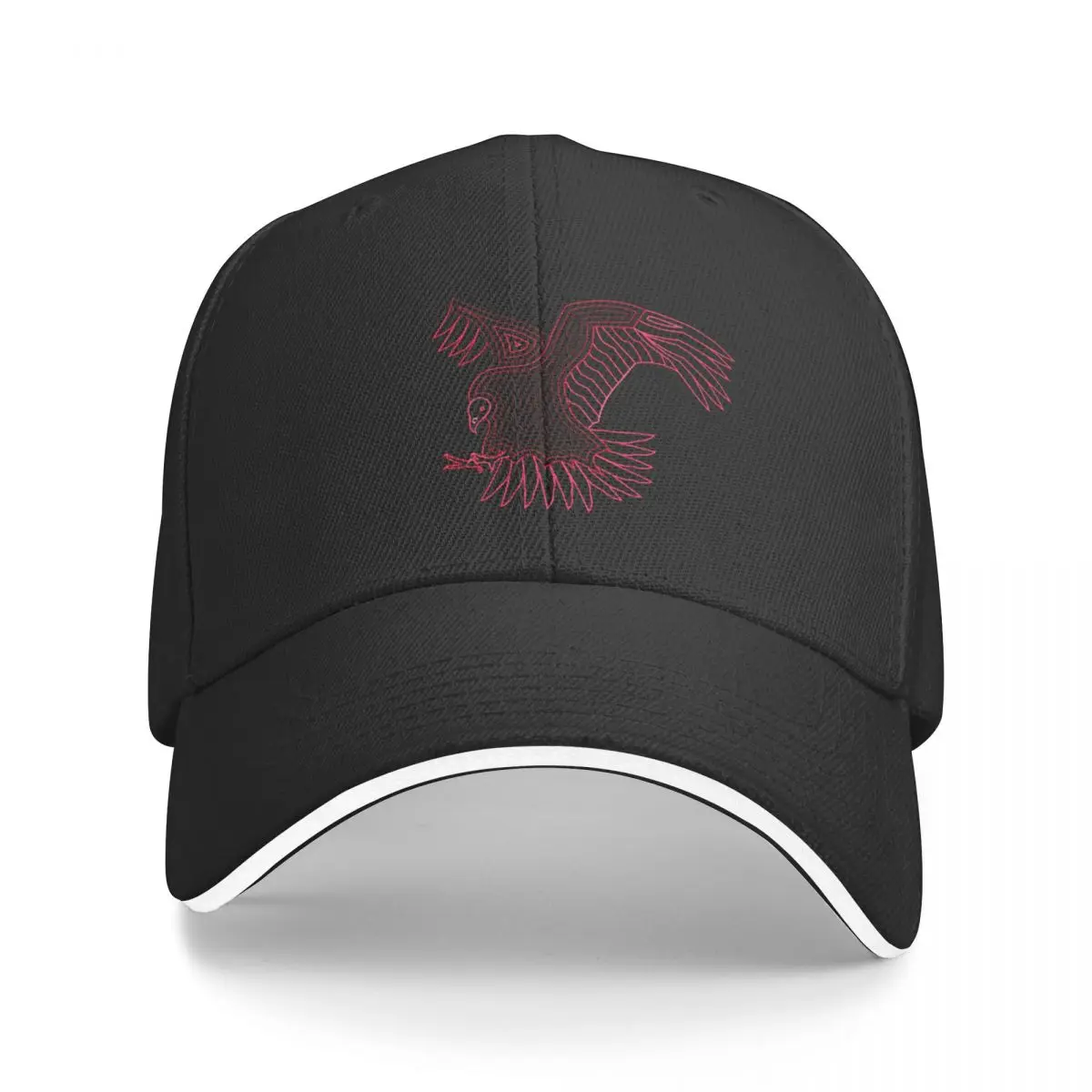 

Vulture Line Art (Red) Baseball Cap Wild Ball Hat fashionable Rave Golf Wear Men Women's