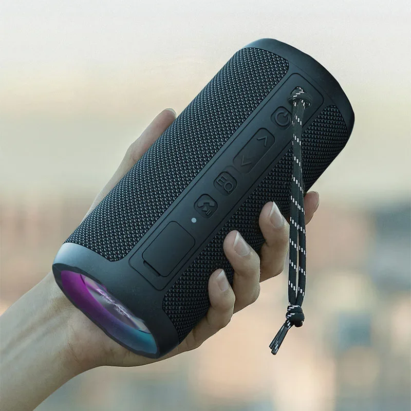 Portable Bluetooth Speaker Outdoor IPX7 Waterproof Subwoofer HiFi Stereo Bass Boost Speaker TWS Connectivity