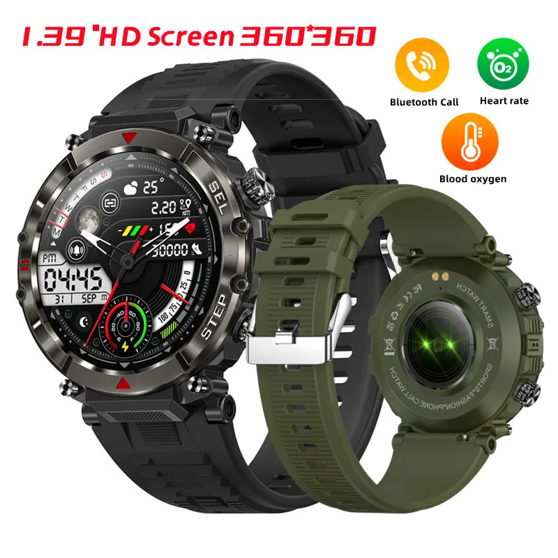 

2023 Multifunctional Smart Watch Men Outdoor Fitness Bracelet 1.39" HD Screen Bluetooth Call Women Sports Watch IP67 Waterproof