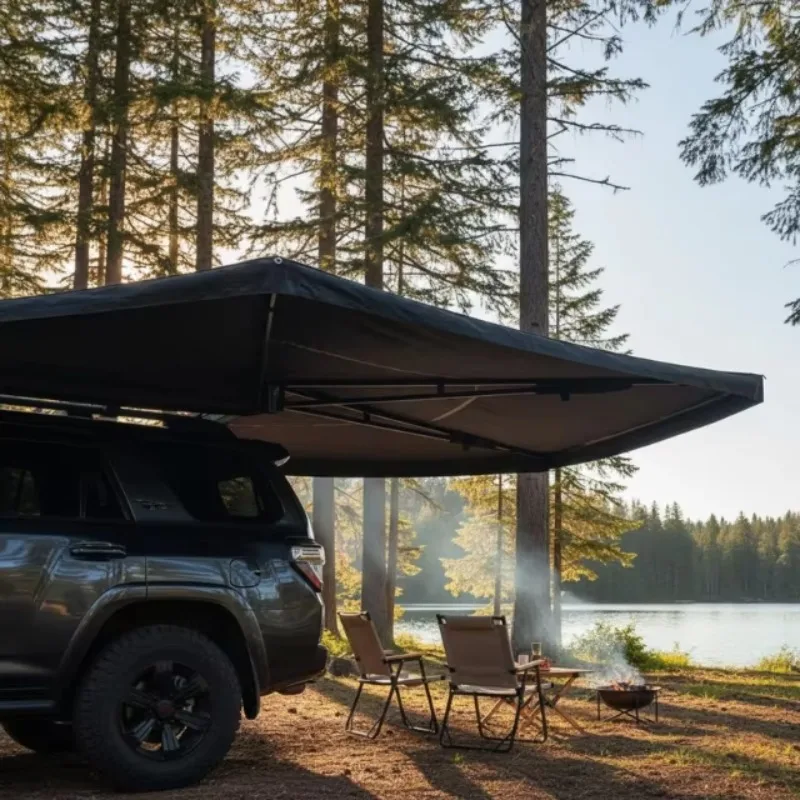 Camper Van Truck Car caravan Retractable Side 270 Degree Awning for 4x4 Offroad Vehicle Sunshade Awnings 4x4 Free Standing