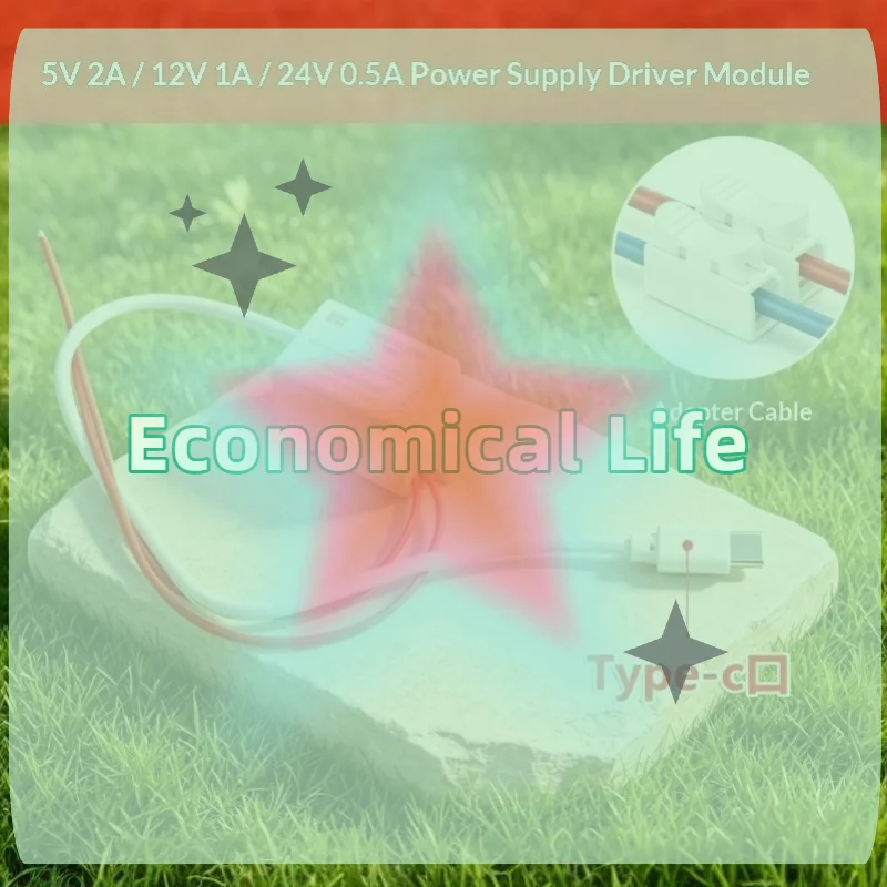 [MOA]AC To DC Power Supply Module 5V 12V 24V Output Type C Port Perfect For DIY Electronic Projects Home Electrical Repairs[MOA]