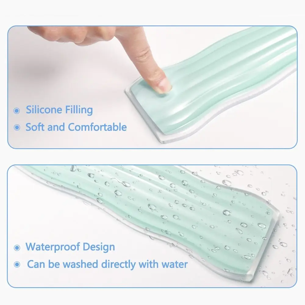 Creative Clear Mouse Wrist Rest Transparent Soft Gel Wrist Rest Pad Non-slip Effectively Mouse Wrist Support Pad School