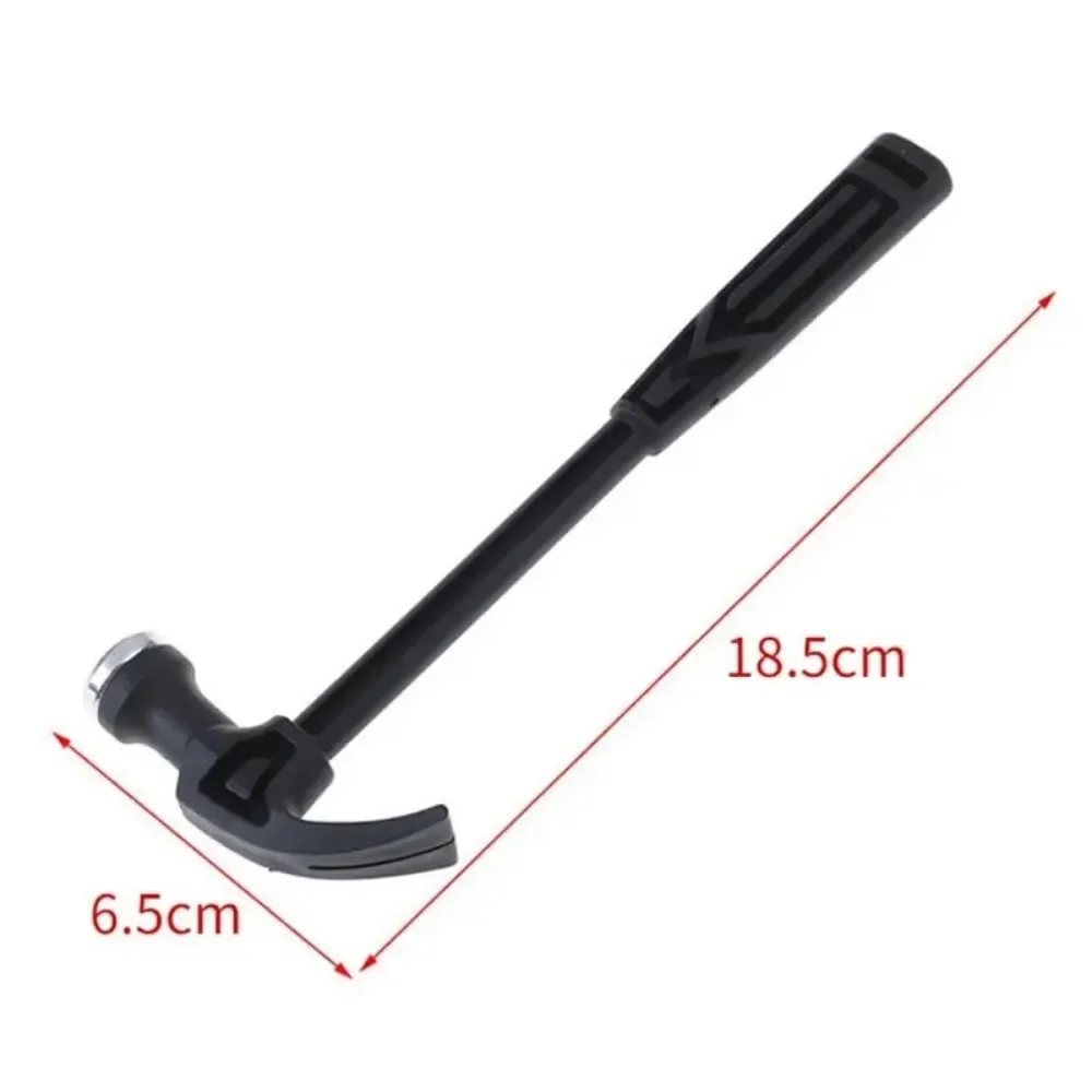 Multi-function Claw Hammer Steel Pipe Handle Hammer Safety Hammer For Traceless Nails Window Breaker Household Hardware Tools