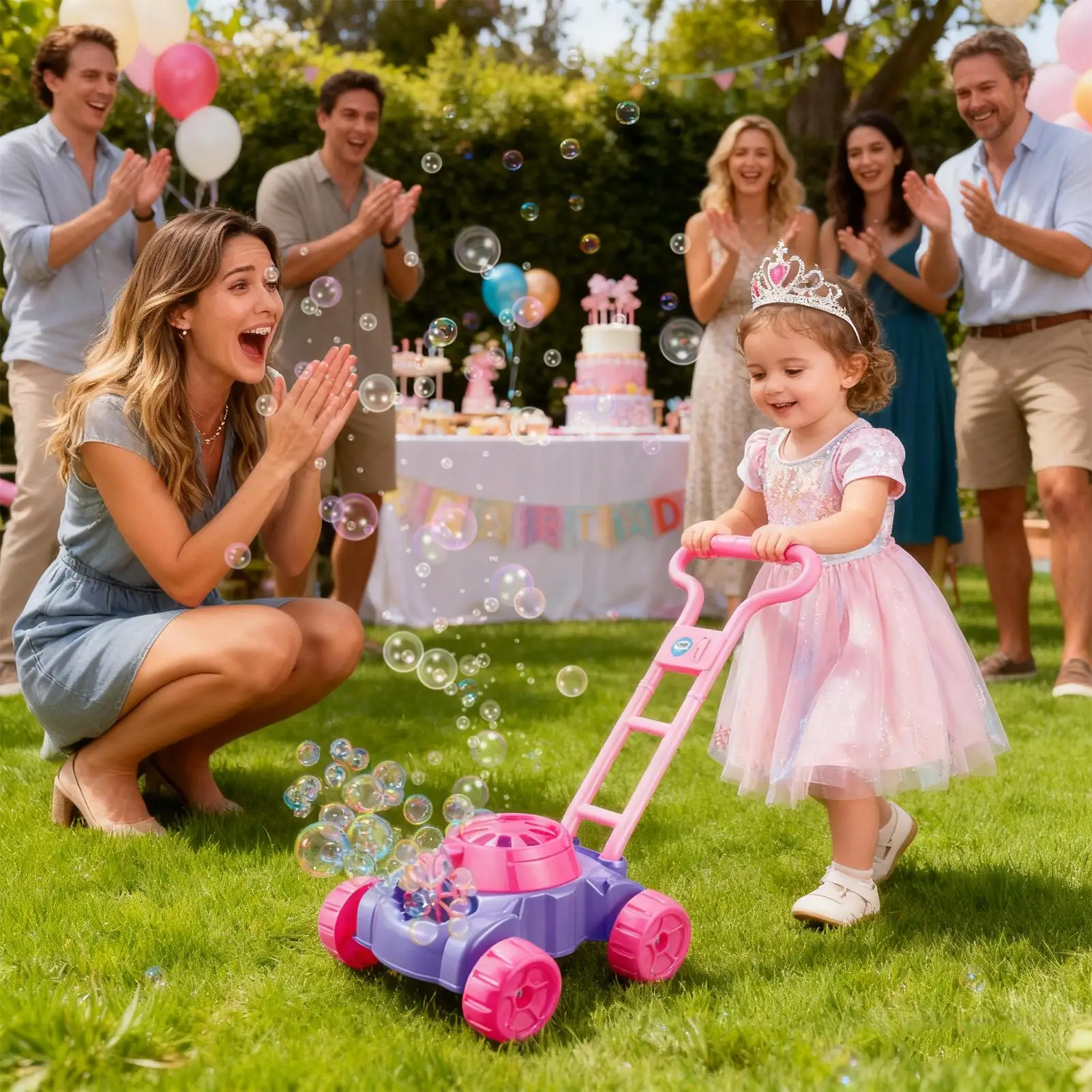 Bubble Machine Pretend Play Toy Backyard Game Bubble Machine For Kids For Preschool Kids Children Boys Girls Children Christmas