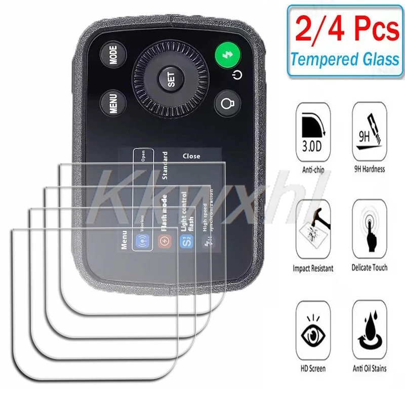 2-4PCS 9H HD Tempered Glass For Godox Ad200Pro II ON ad200Proii  ad200 Pro  Camera Flash Touchscreen Screen Protector Cover Film