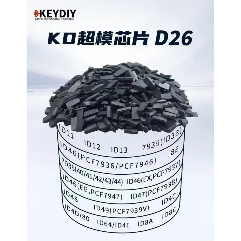 

SOLOKEYS KD Super chip Support ID46 ID47 ID48 ID49 ID4D ID80 ID64 ID4E ID33 ID11 12 13 8A 8C PCF7935 PCF7936