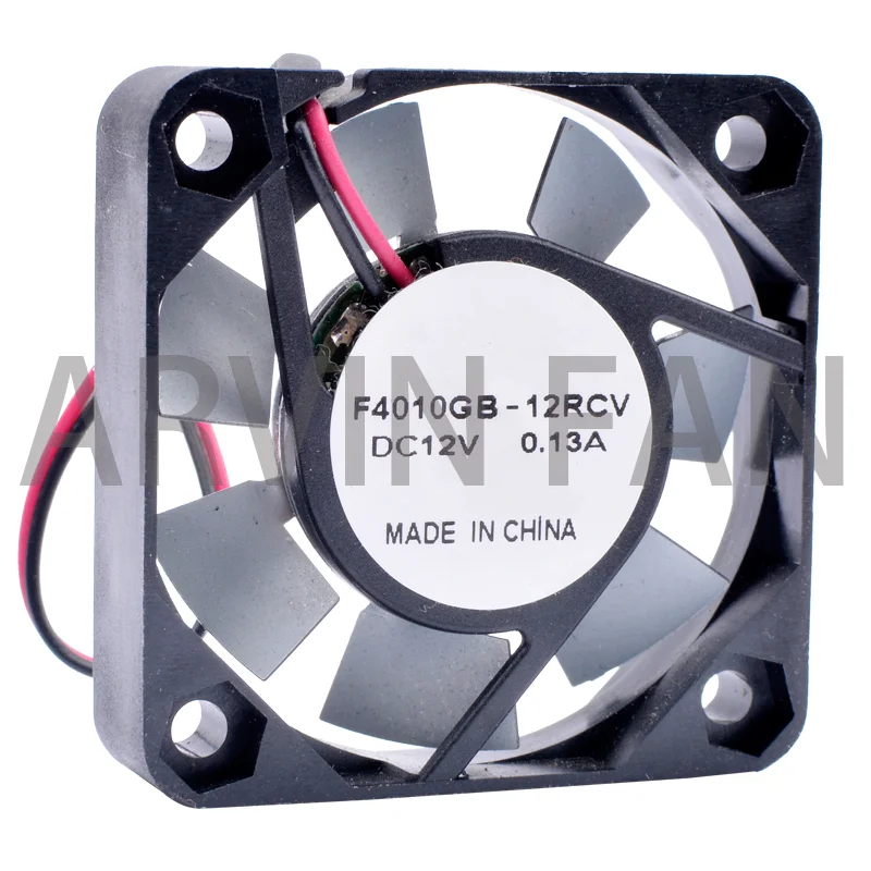 New F4010GB-12RCV 4cm 40x40x10mm DC12V 0.13A Blade With Metal Sheet High Temperature Resistant Cooling Fan