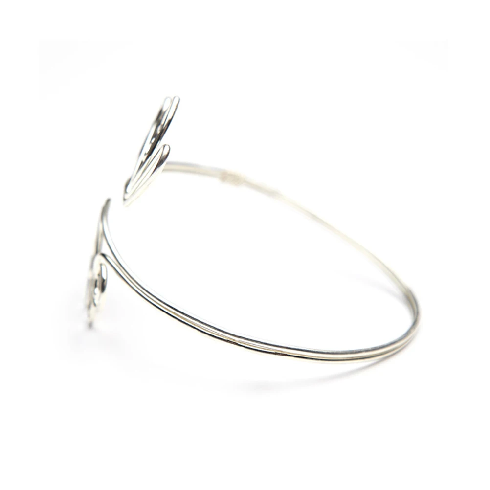 

2pcs Flower Armlet Woman Arm Accessory Metal Armband Punk Style Arm Bracelet for Woman Girl Lady