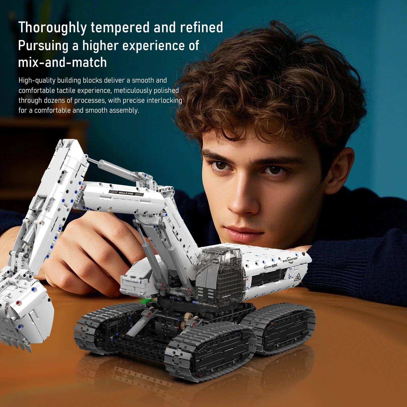 Mould King 17079 Sci-Fi Excavator Model Kit - 3195pcs DIY Engineering Building Set for Adults
