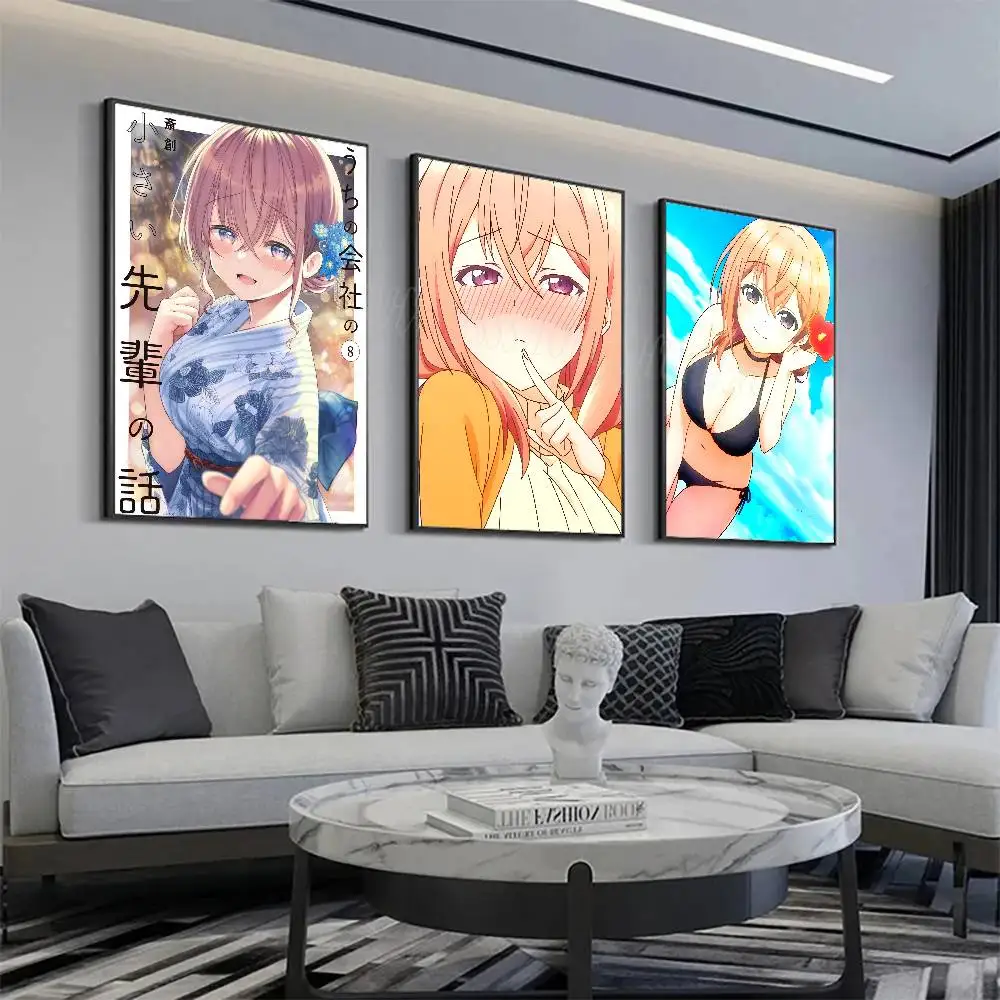 Pósteres de Katase Shiori Manga My Tiny Senpai para sala de estar, Bar, cafetería, lienzo de calidad, estilo Vintage, pintura de cómics, arte, decoración de pared del hogar