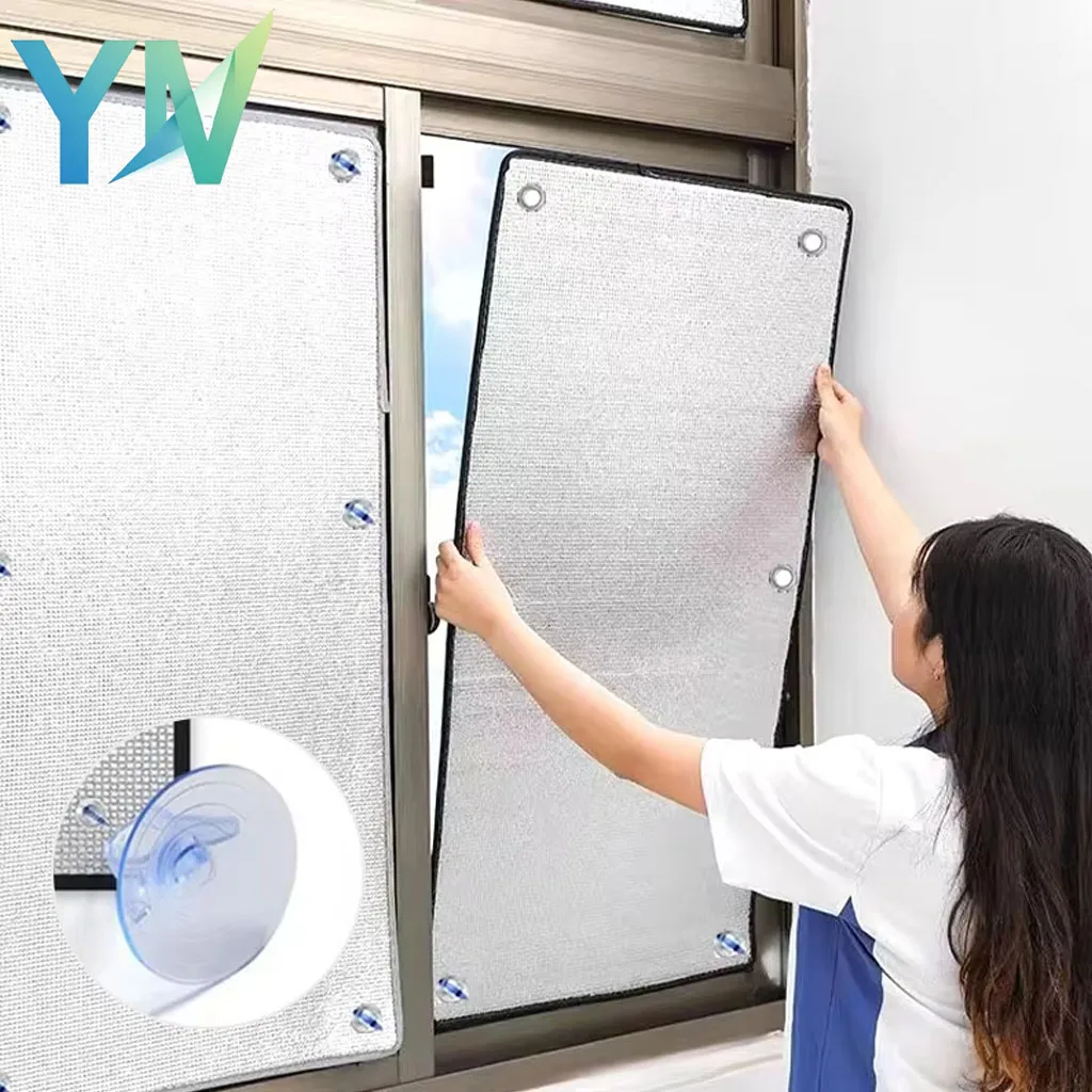 50X50CM 50X100CM Window Heat Rejection Film Self Adhesive Sun Blocking Insulation Sticker for Home Glass Sunroom Privacy Shade