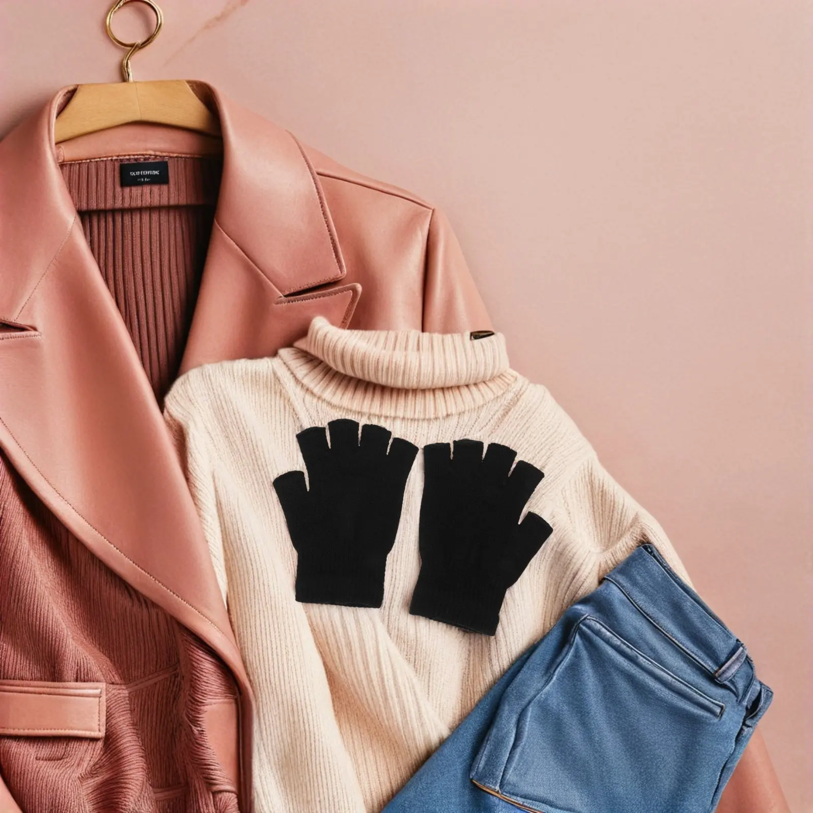 

3 пары зимних теплых перчаток с сенсорным экраном, вязаные эластичные варежки без пальцев для мужчин и женщин, для вождения, письма, активного отдыха