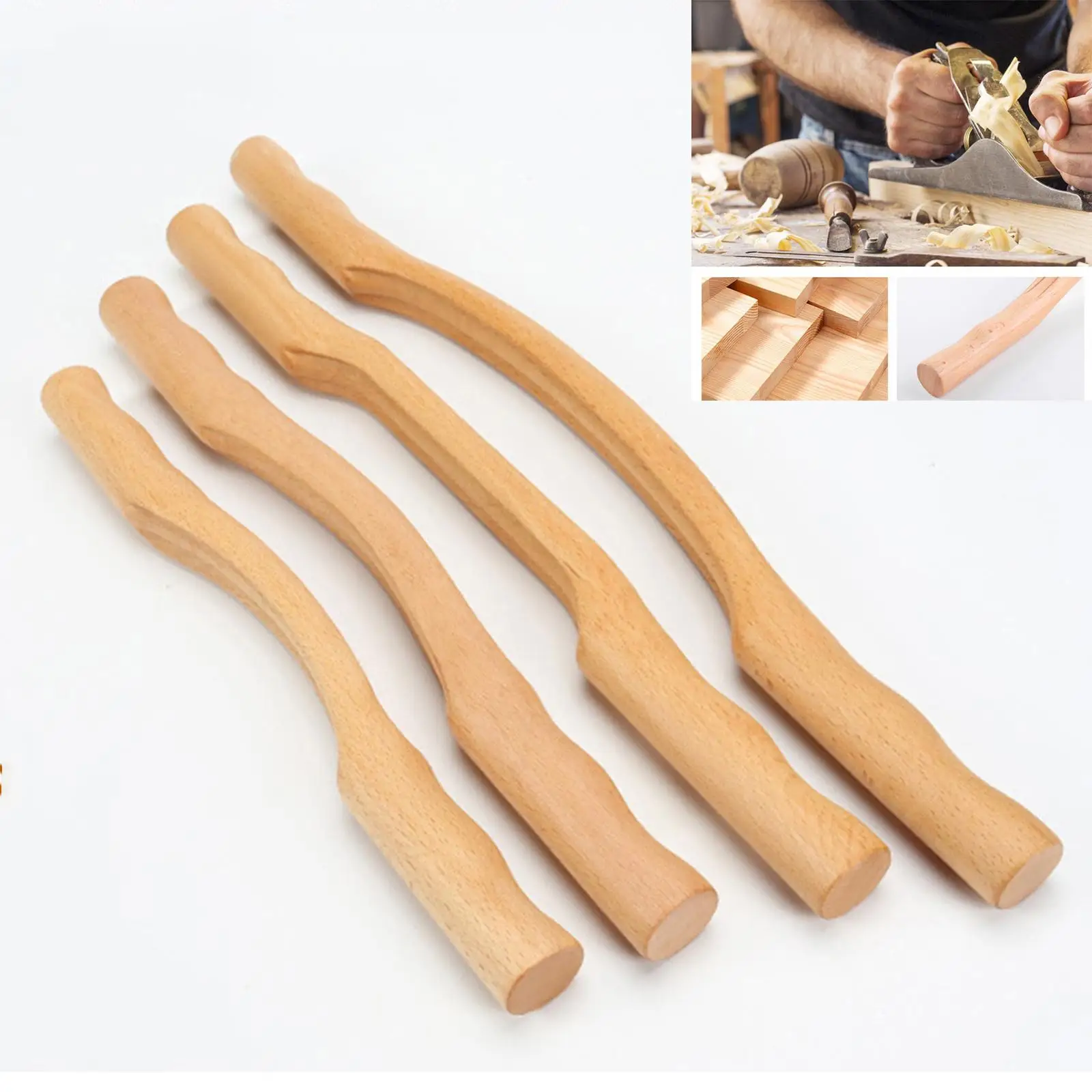 Massage Stick Tool, Wood Scraping, Body Muscle Scraper, Natural Beech Wood, , Durable And Hardness