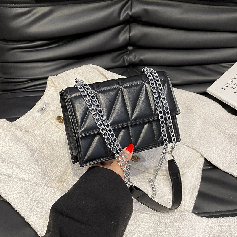 

Fashion Designer Fashion Women Shoulder Bag Ladies PU Leather Handle Handbags Chain Strap Crossbody Bags for Women