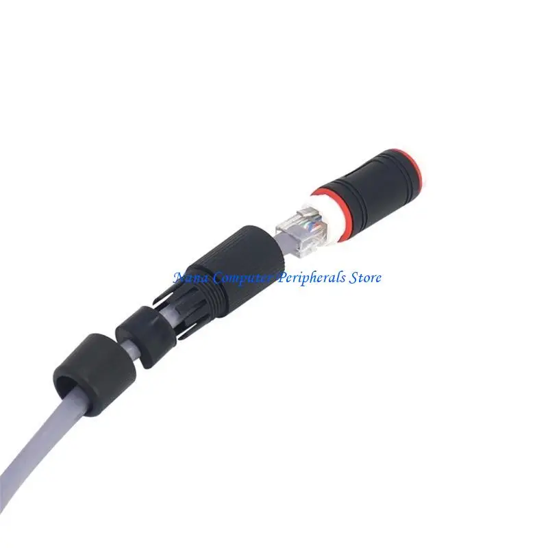 F68C IP67 Waterproof RJ45 CAT6/CAT5E/CAT5 Female to Female Coupler Connector Shielded