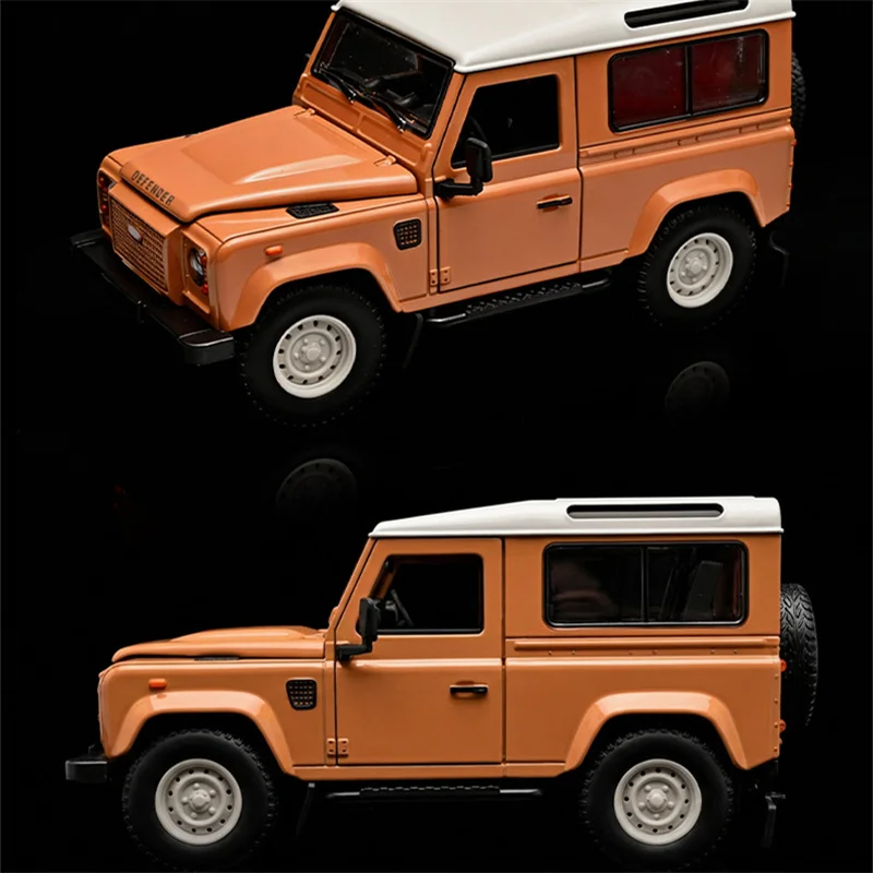 1/24 Land Range Rover Defender 90 SUV Modello di auto in lega Diecast in metallo Classico fuoristrada Modello di auto Simulazione Giocattolo per bambini Regalo