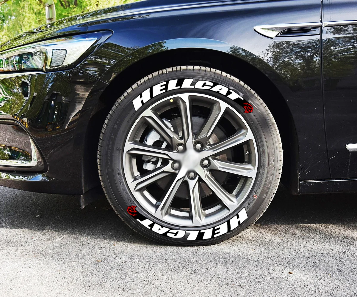 

8pcs Car Tire Decor Stickers Car Tuning Universal 3D Permanent PVC Tire Decorative Decals Car Wheel Stickers Personalized Auto