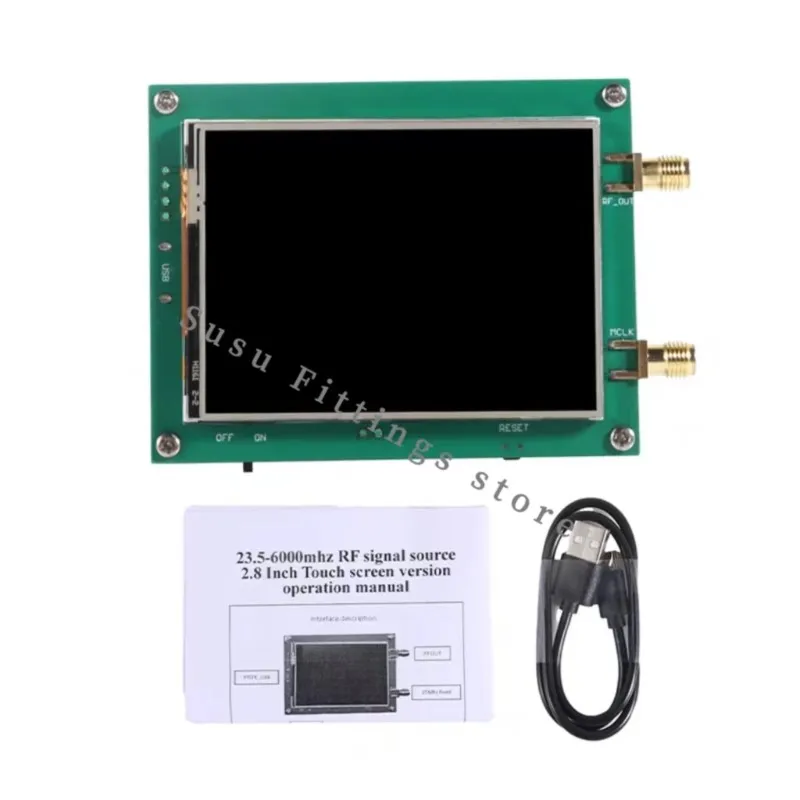 23.5-6000M RF Signal Source 0.5PPM High Stability Low Noise Frequency Sweep Full Touch Screen PC Controllable