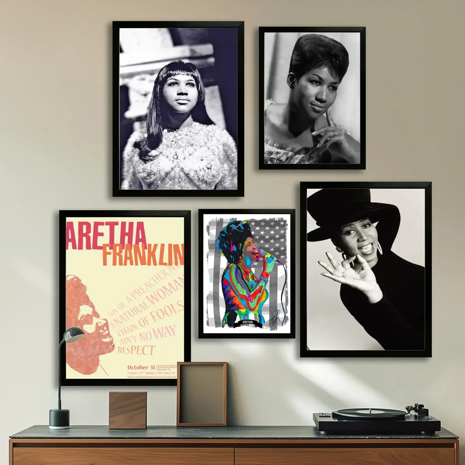 aretha franklin Canvas Art Poster and Wall Art, Picture Print, Modern Family, Bedroom Decor, Posters,Decorative painting