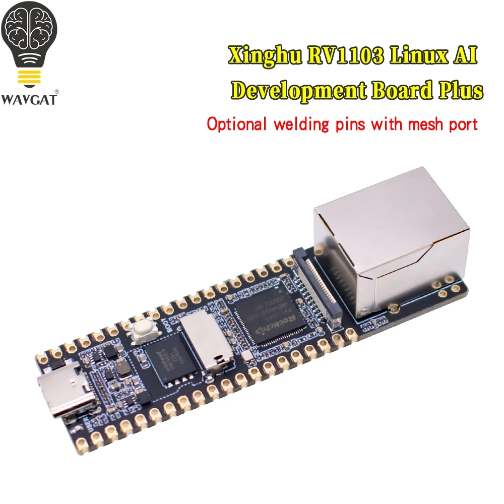 Luckfox Pico Plus,RV1103 Linux Micro Development Board,Integrates ARM Cortex-A7/RISC-V MCU/NPU/ISP Processors,With Ethernet Port