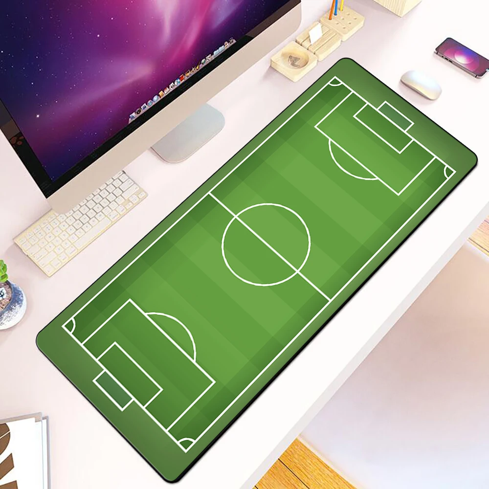 Football Field Plan Mousepad HD Printing Computer Gamers Locking Edge Non-slip Mouse Pad XXL90x40cm Keyboard PC Desk Pad