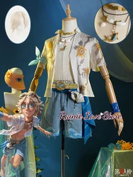 Game Identity V Prospector Cosplay S-Tier Gold Summer Cosplay Outfit Wig Shoes Norton Campbell Sandbeach For Hallowmas Carnival