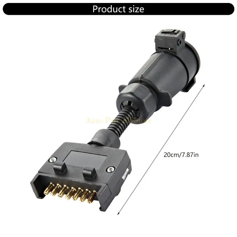 J0MA Strong 7 Pin Truck Truck Socket موثوقة نقل الطاقة عالي القوة ABS المقابس لتلبية احتياجات السحب في الهواء الطلق