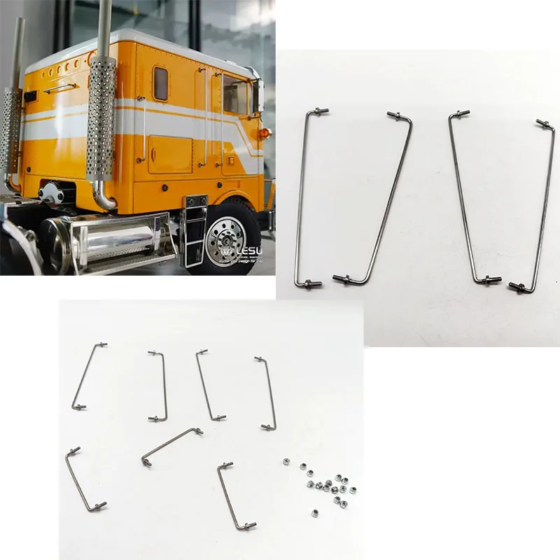 لوحة حماية مزخرفة لكابينة شاحنة RC 1/14 LESU لأجزاء الجرار الأمريكي Tamiya DIY #1