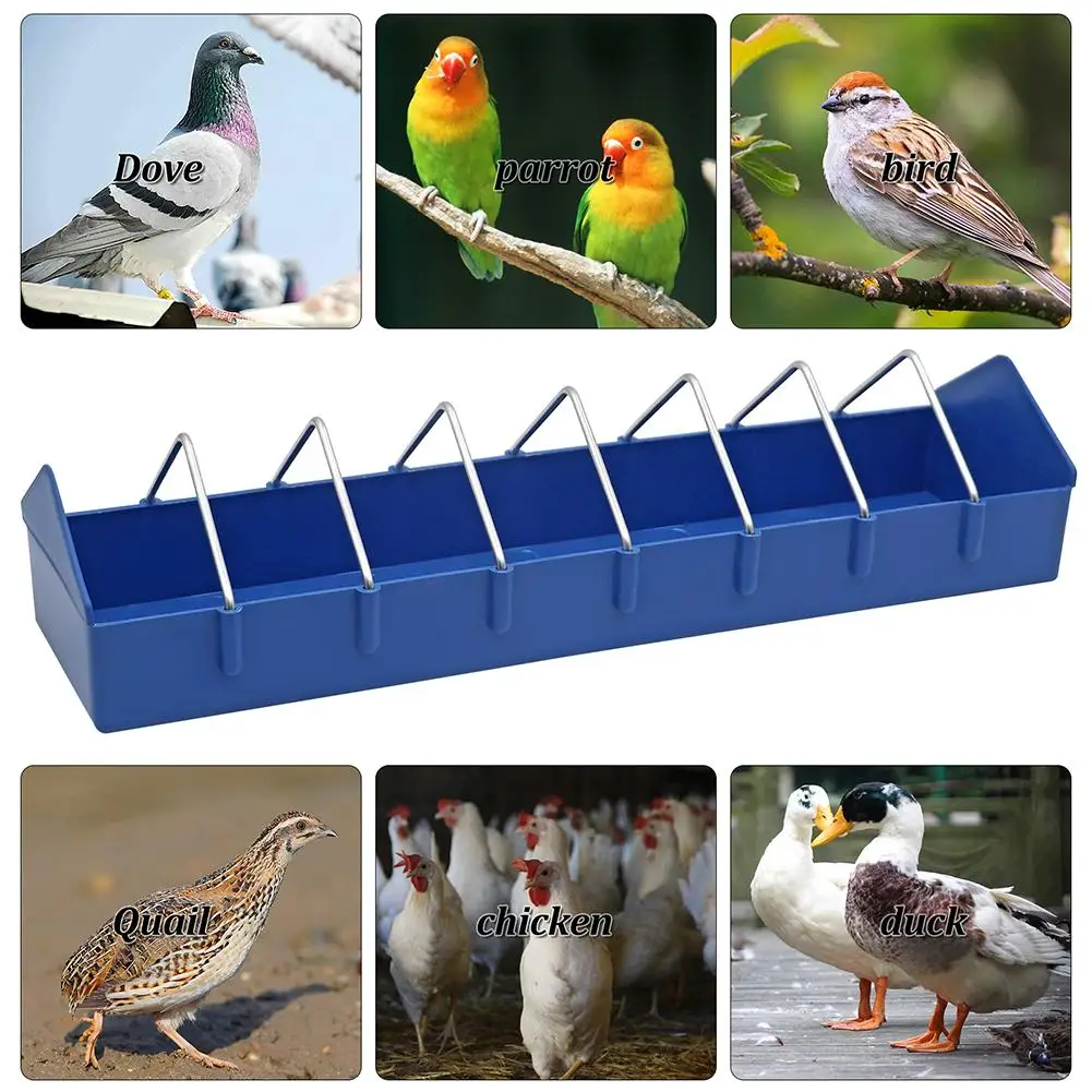 Pigeon Feeder หนาที่ถอดออกได้กันน้ำขนาดใหญ่ความจุชามอาหารช่องใส่คอนเทนเนอร์อาหารเครื่องมือ