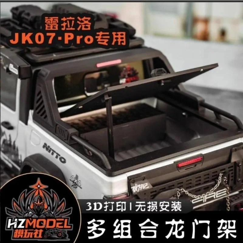 

Multi-Functional Roll Cage & Rear Flat Cover Set for 1/7 RLAARLO JK07 Pro RC Crawler, Openable Rear Flat Bar, Upgrade Parts