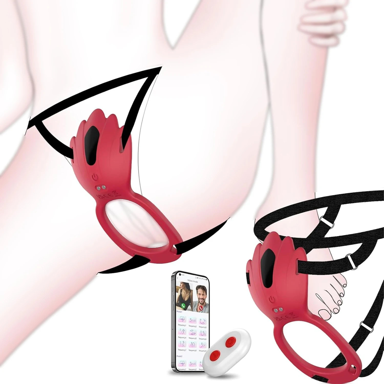 APP Fernbedienung Tragbare Höschen Vibrator für Frauen Klitoris Stimulator Vibrator Penis Ring für Männer Paare Sex Spielzeug Erwachsene Waren