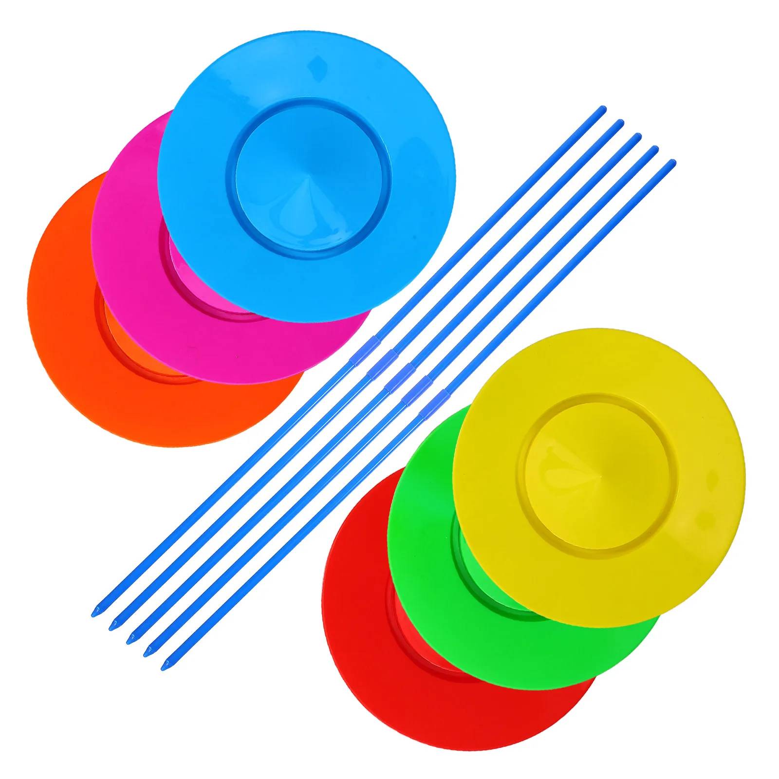 Circus Spinning Plate Set for Kids – Juggling Skill Toy for Indoor Outdoor Birthday Fun and Circus Performance