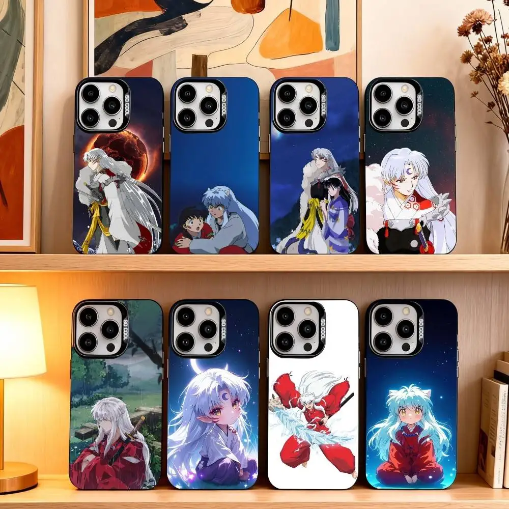

A-Anime I-INUYASHA C-Cute (1) Phone Case For iPhone17,16,15,14,13,12,11 Plus,Pro Max Black Candy silver phone case