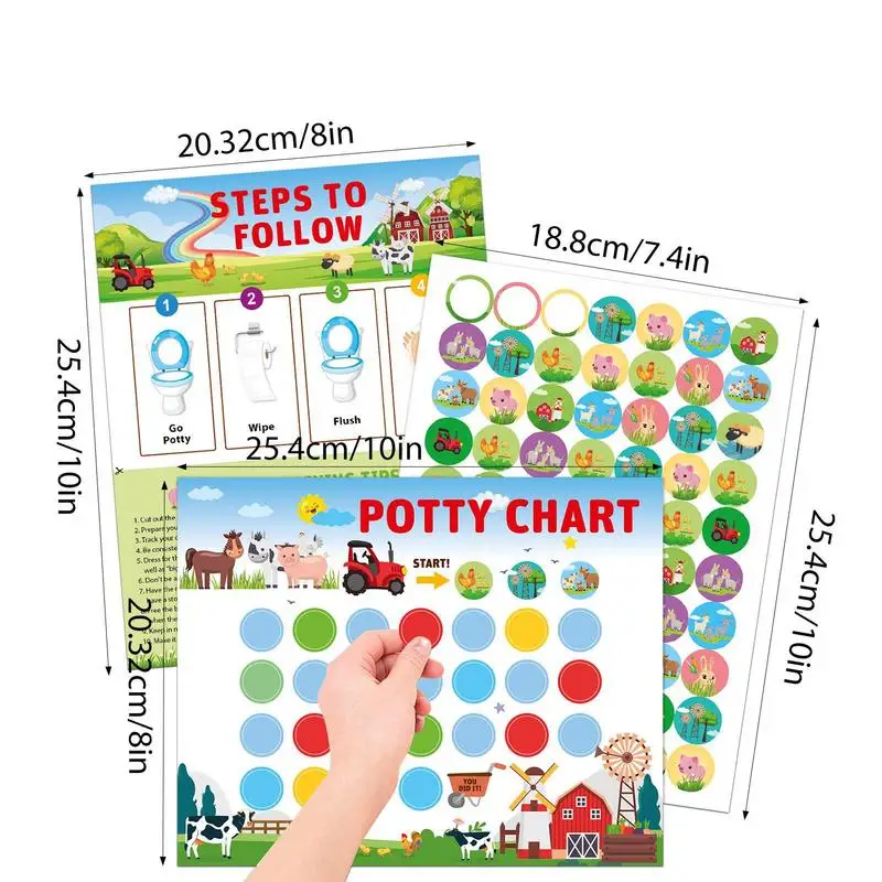 Potty Training Chart Fun Sticker Chart For Girls Kids Reward Chart Potty premi giochi di toilette Potty Training Reward For Girls