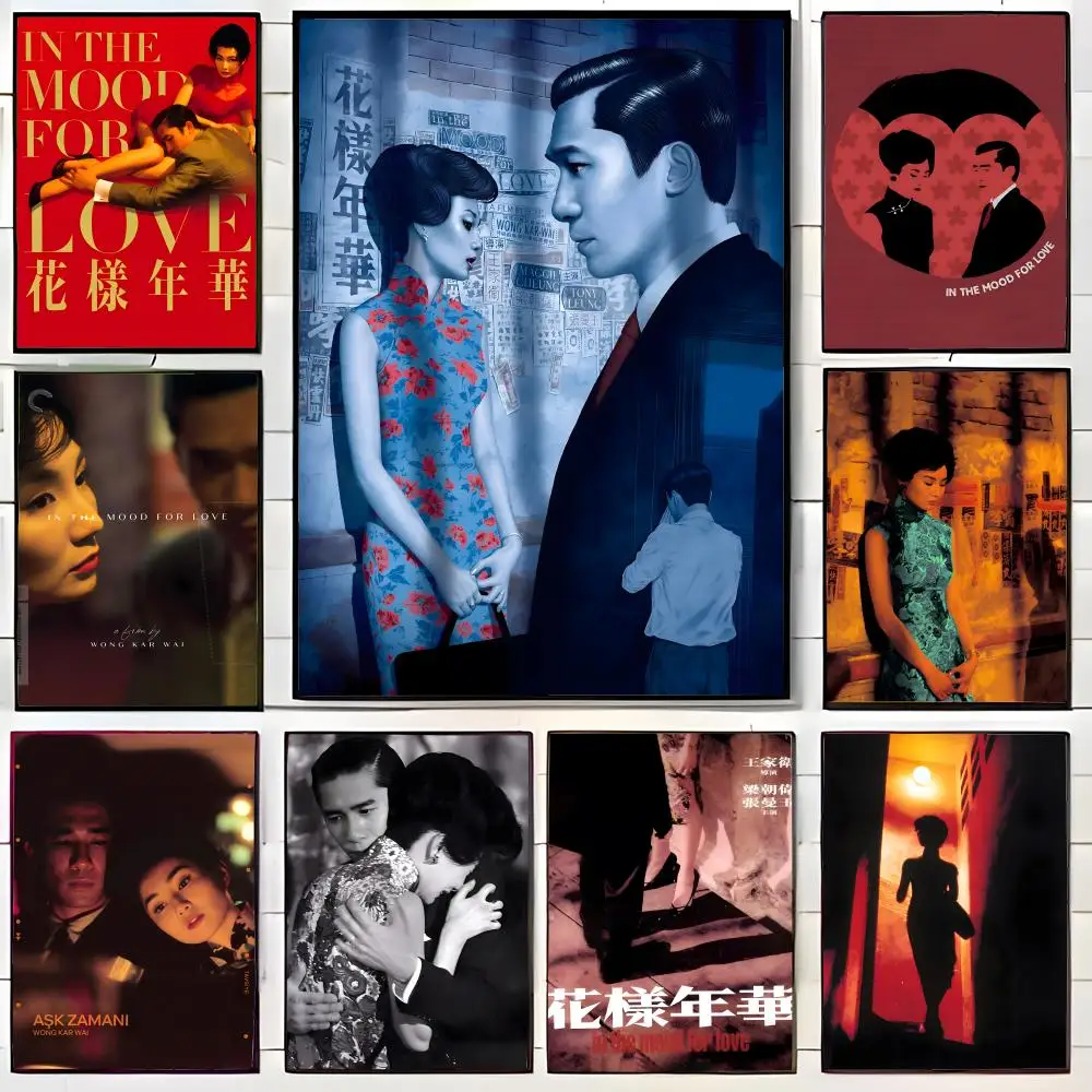 Affiche murale artistique style film Wong Kar-wai, « I-In the Mood for Love », décoration murale décorative, cadeau pour la maison, sans cadre