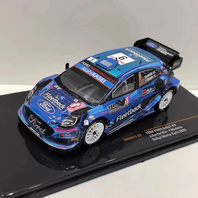 IXO 1/43 مقياس بوما # 9 2023 سبيكة محاكاة نموذج سيارة مجموعة ثابتة زينت هدايا العيد اللعب هدية تذكارية