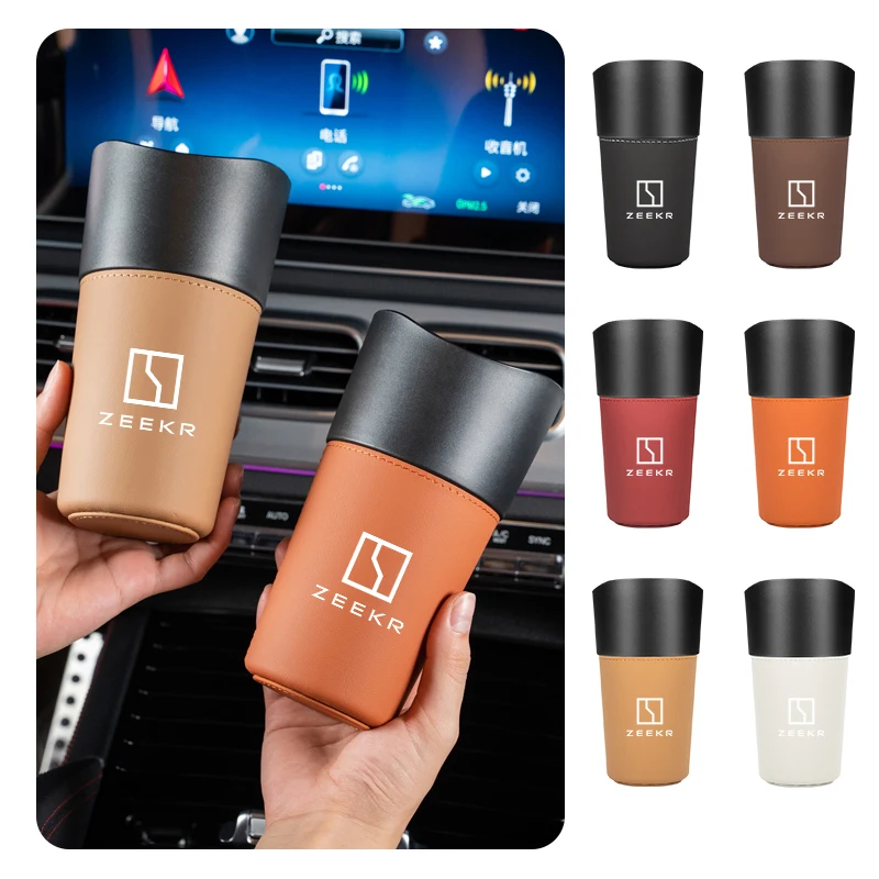 

Water Cup Waterproof For ZEEKR 001 007 009 X MIX 7X 9X GT M-Vision 2025 Car Trash Can Storage Box Garbage Cup Umbrella Organizer