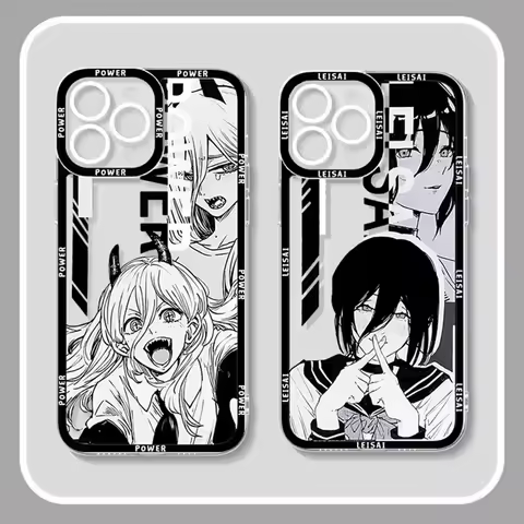 Hot Anime Chainsaw Man Phone Case For Samsung Galaxy S25 Edge S23 S22 S21 S24 Ultra Plus FE A56 A26 A36 5G A16 A06 4G A17 A07