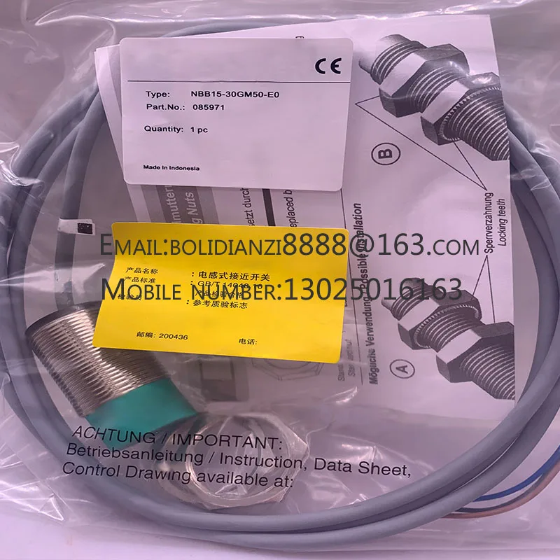 New proximity switch sensor NBB15-30GM50-E0-V1 NBB15-30GM50-E2-V1 One year warranty In stock