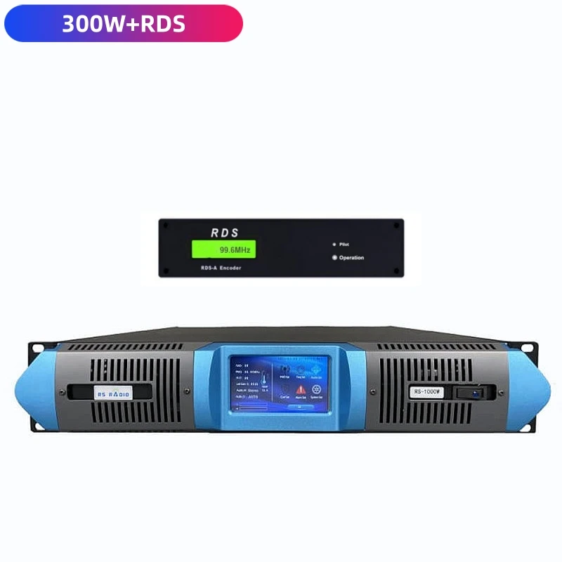 300W FM Transmitter 300 Watt with RDS Radio Station Broadcasting Equipment