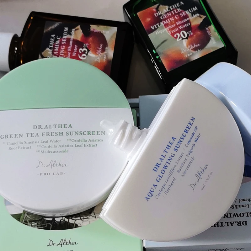 Dr.Althea Green Tea Fresh Sunscreen 345 147 Antioxidant Cream Moisturizing Hydrating Face Repair Cream Korea Skin Care Products