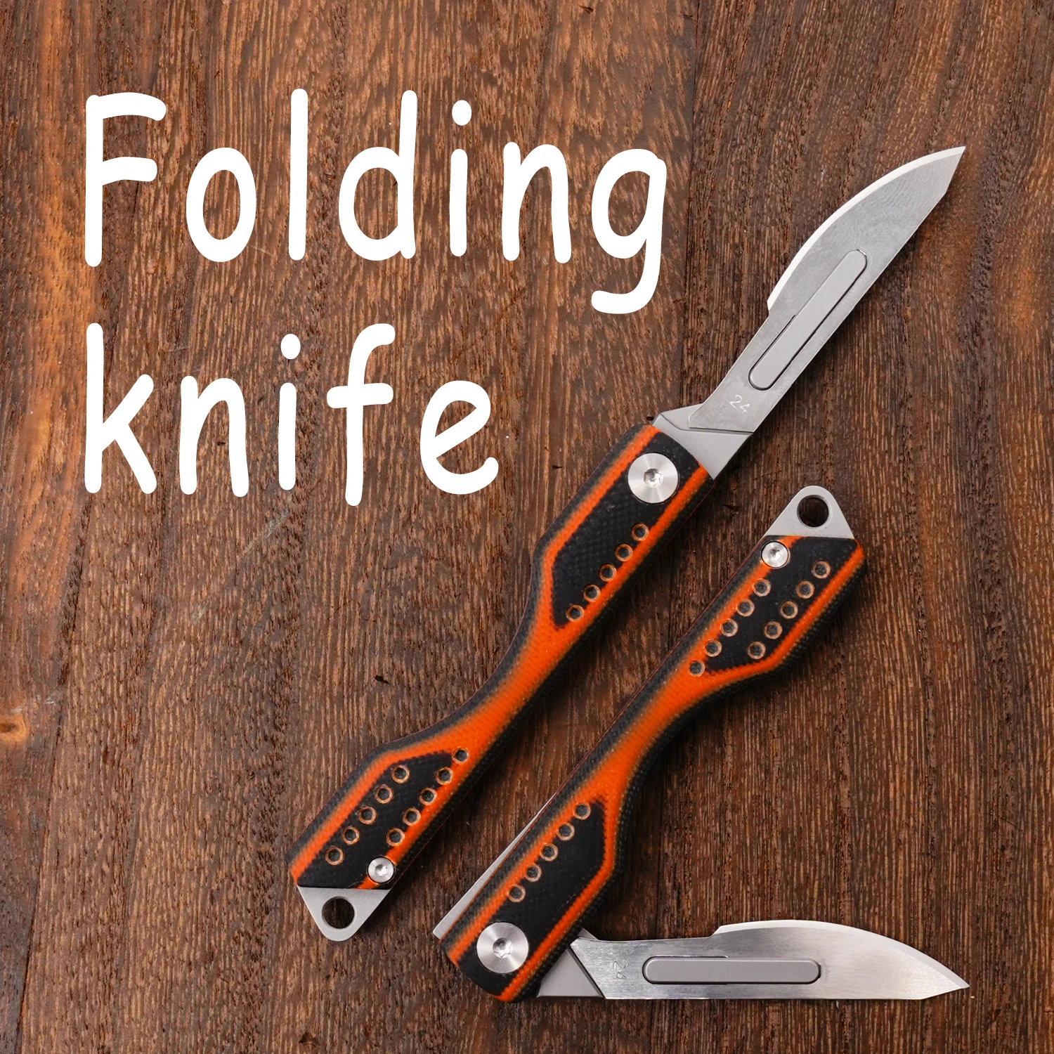 

Titanium Alloy Folding Knife Carbon Fiber G10 Handle Scalpel Portable Pocket Outdoor EDC Small Tool