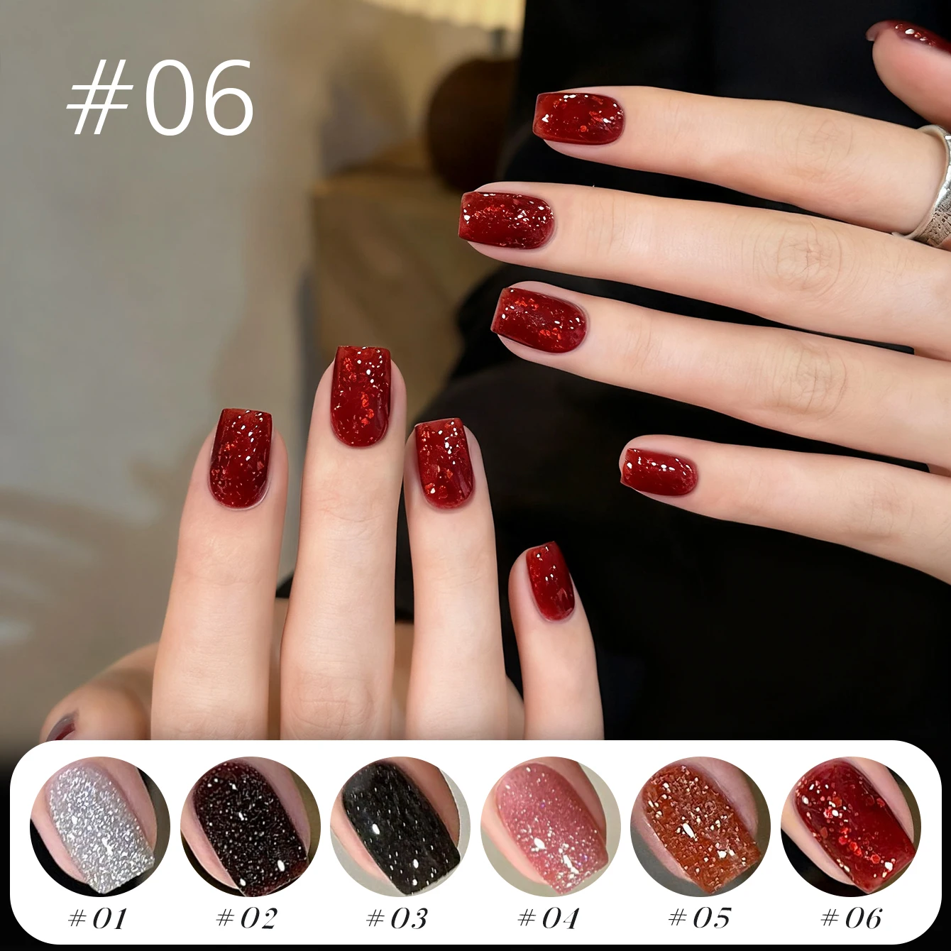 Sternenhimmel-Gelpolitur mit zerkleinerten Diamanten, ultraschrumpfend, reflektierend, Rave-Glitzer, schillerndes Nagelgel, Neuankömmling 2026